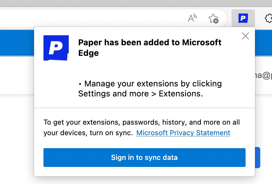 How to install Paper Chrome Extension in Microsoft Edge? Paper